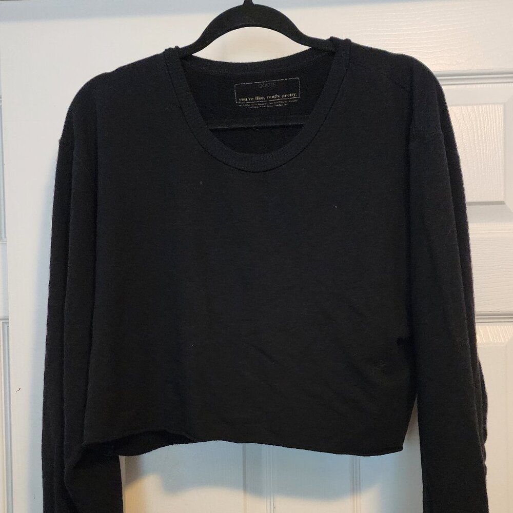 Skatie Cropped Crewneck Sweatshirt